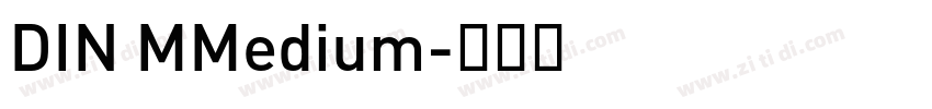 DIN MMedium字体转换